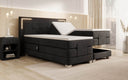 Lit boxspring Noctis Velours à réglage électrique avec LED