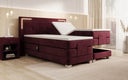 Lit boxspring Noctis Velours à réglage électrique avec LED