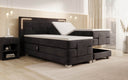 Lit boxspring Noctis Velours à réglage électrique avec LED