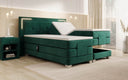 Lit boxspring Noctis Velours à réglage électrique avec LED