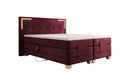 Lit boxspring Noctis Velours à réglage électrique avec LED