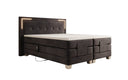 Lit boxspring Noctis Velours à réglage électrique avec LED