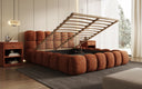 Designer Polsterbett Boston Cord mit Stauraum