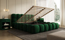 Designer Polsterbett Boston Samt mit Stauraum