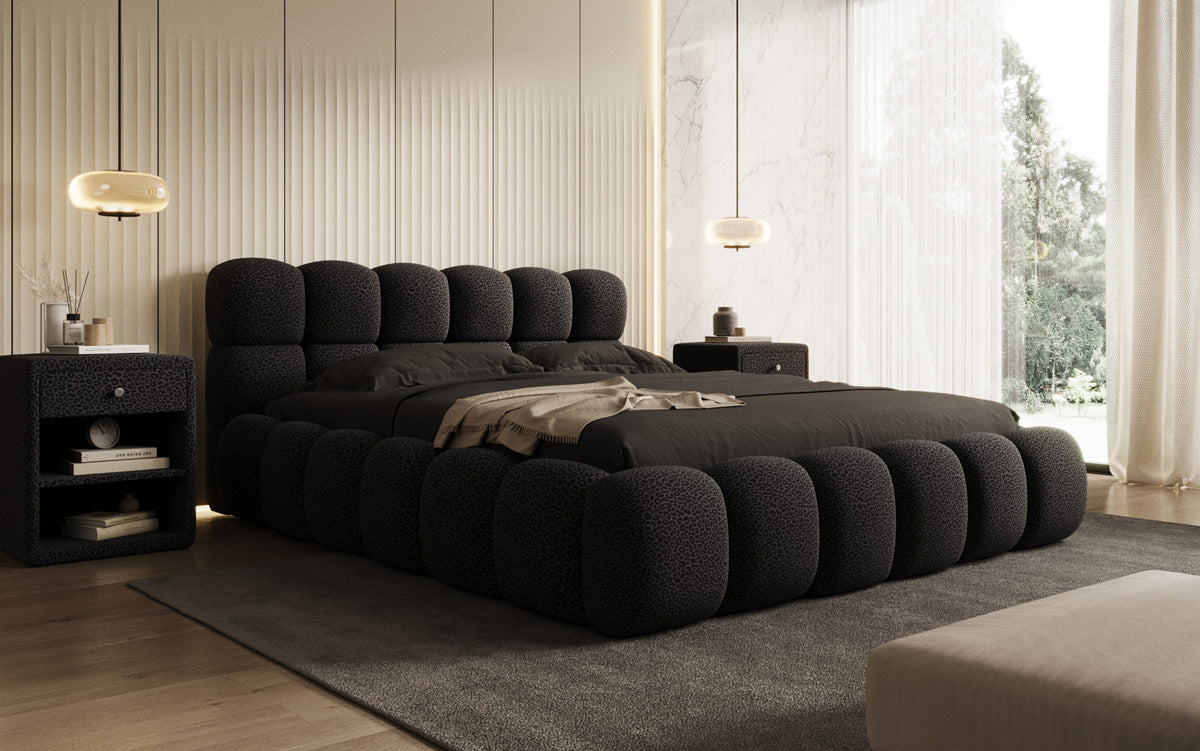 Designer Polsterbett Boston Wild Edition mit Stauraum