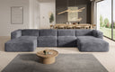 Designer Sofa Comfy U in Cord