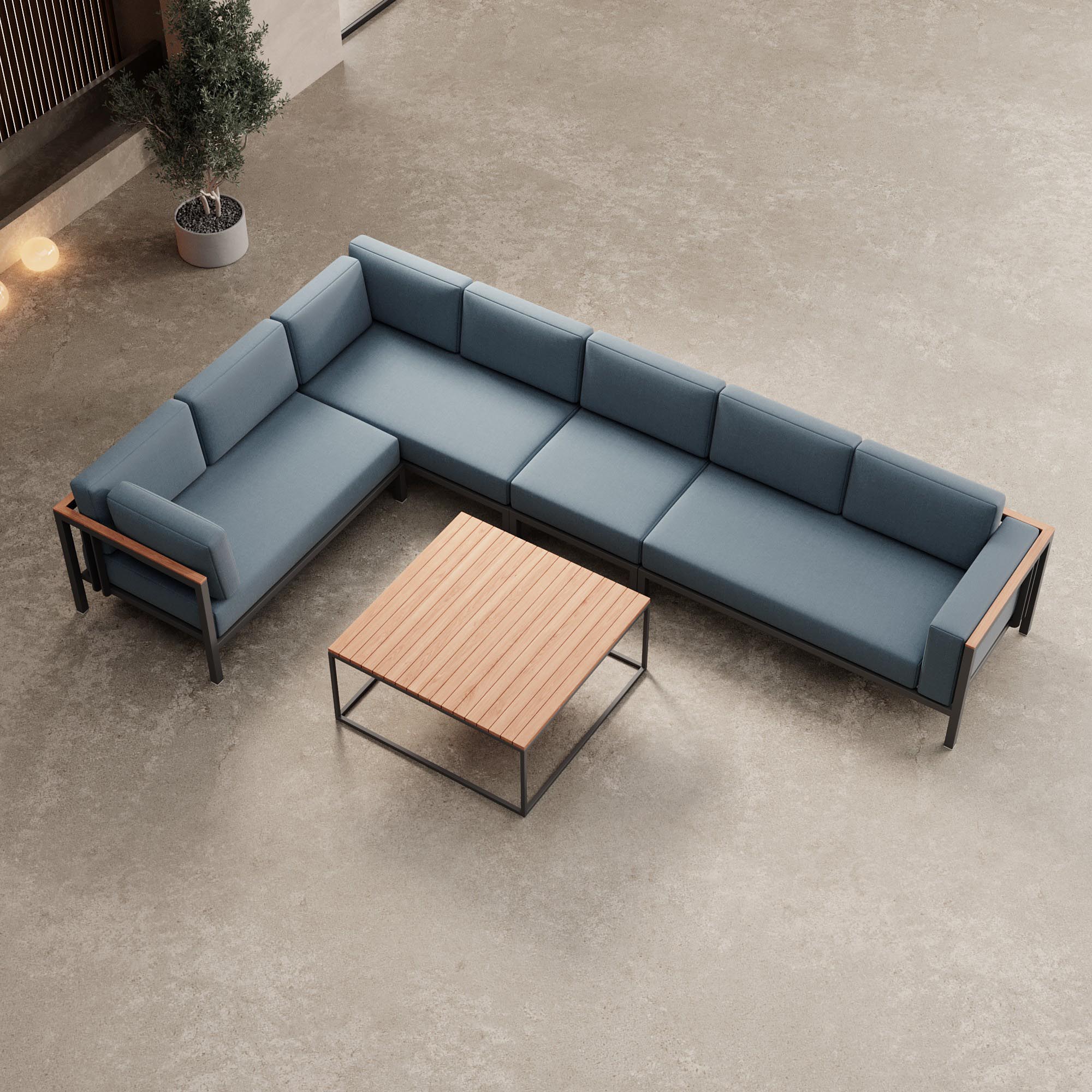 Euphoria – L-Maxilounge & Aluminum Table | Aevora™ Collection