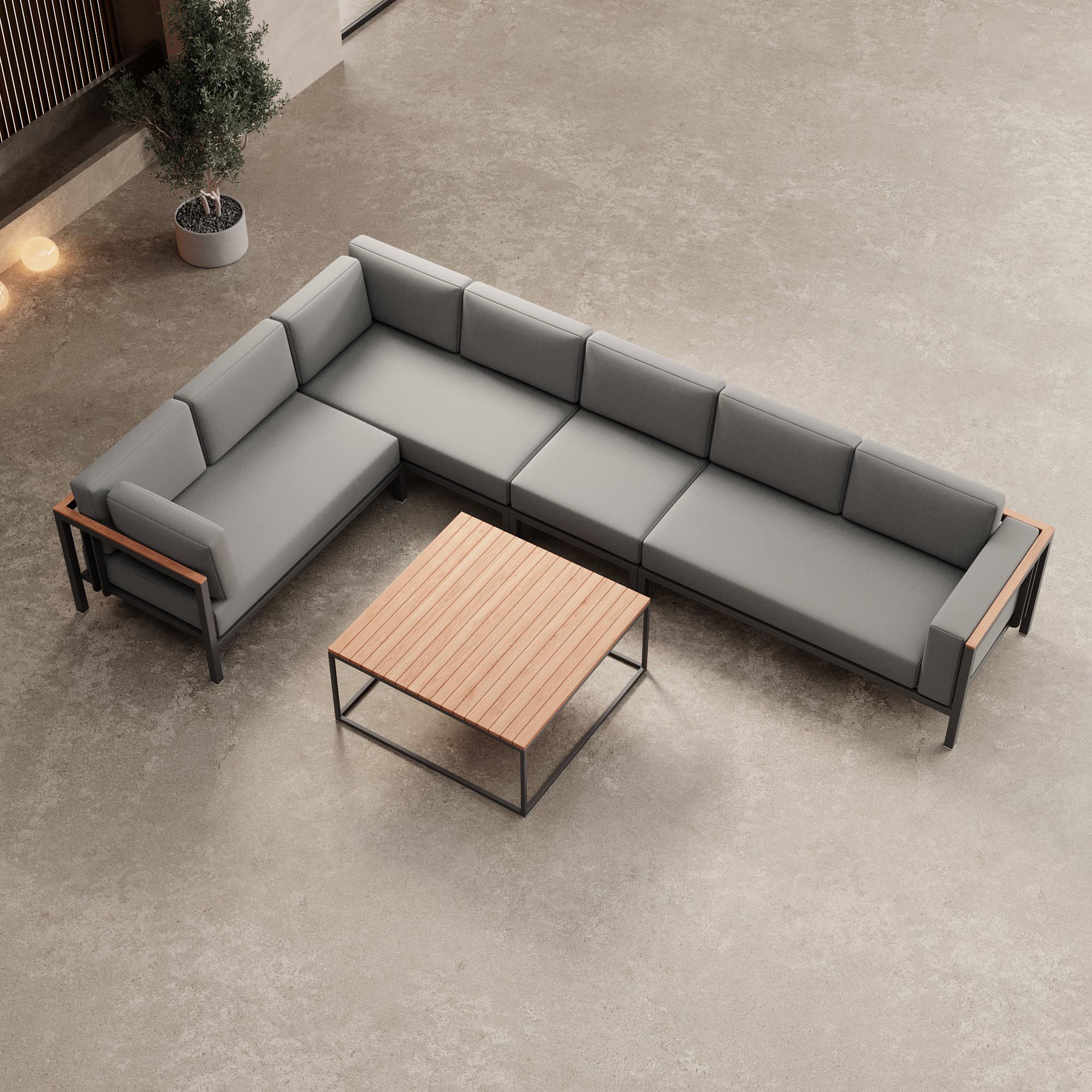 Euphoria – L-Maxilounge & Aluminum Table | Aevora™ Collection
