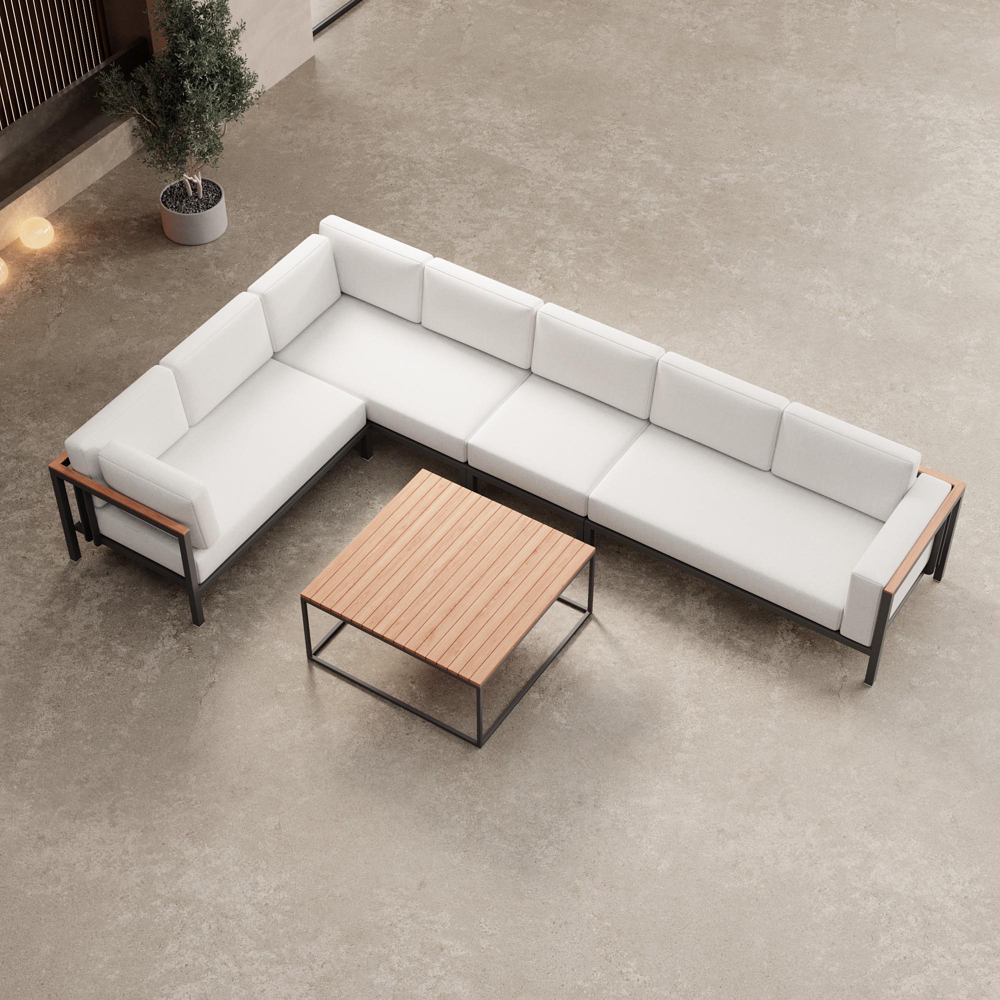 Euphoria – L-Maxilounge & Aluminum Table | Aevora™ Collection