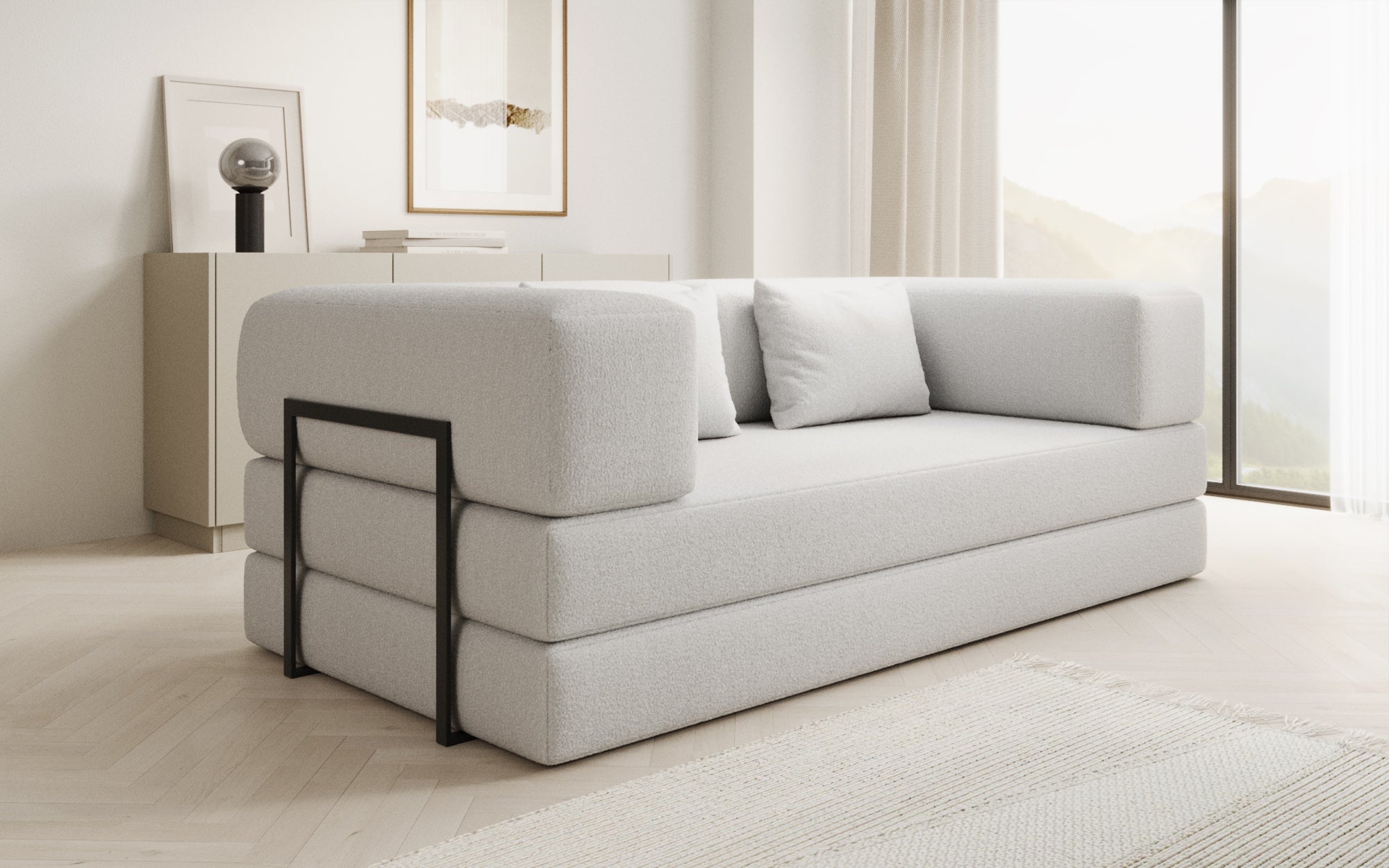 Extra cover for Lazy sofa in Bouclé