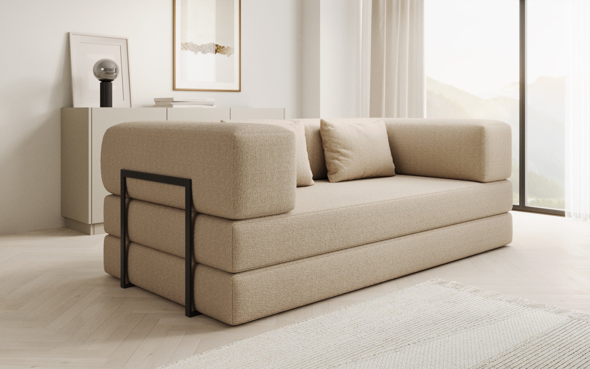 Extra cover for Lazy sofa in Bouclé