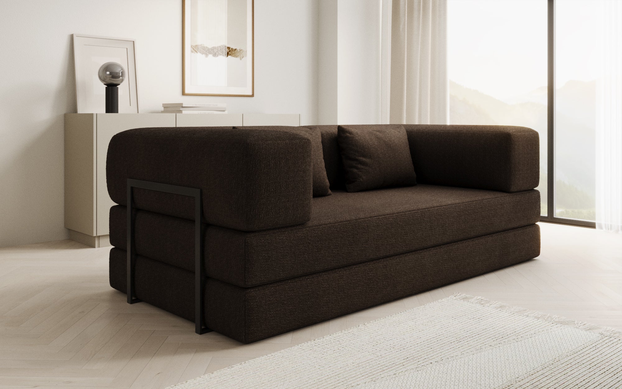 Extra cover for Lazy sofa in Bouclé