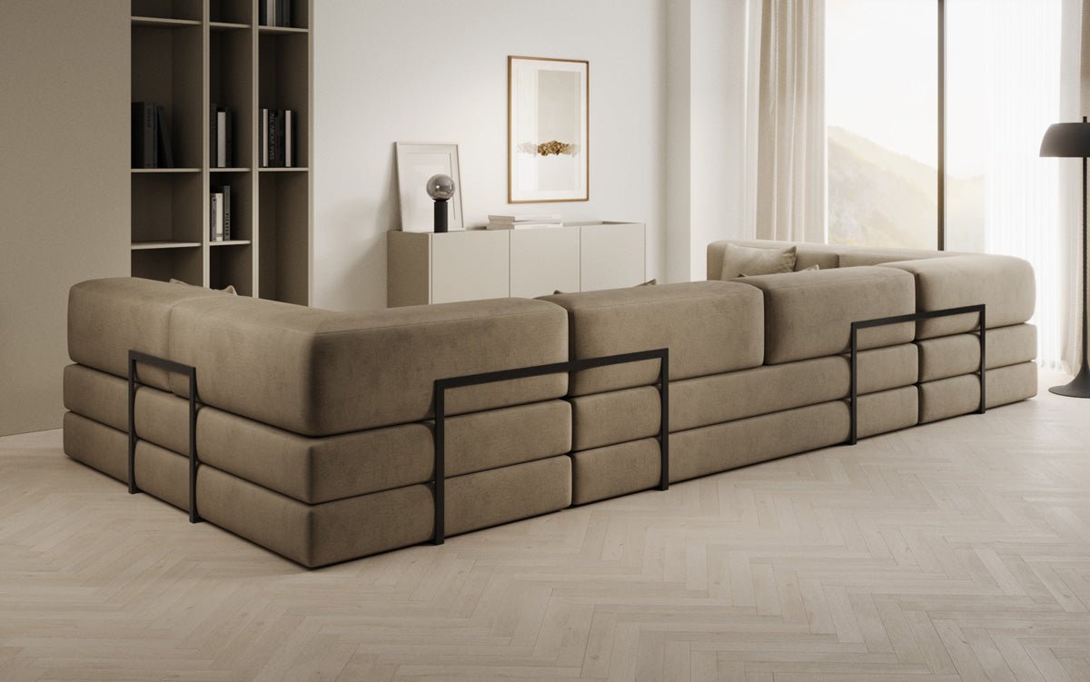 Canapé design Lazy U en Velours