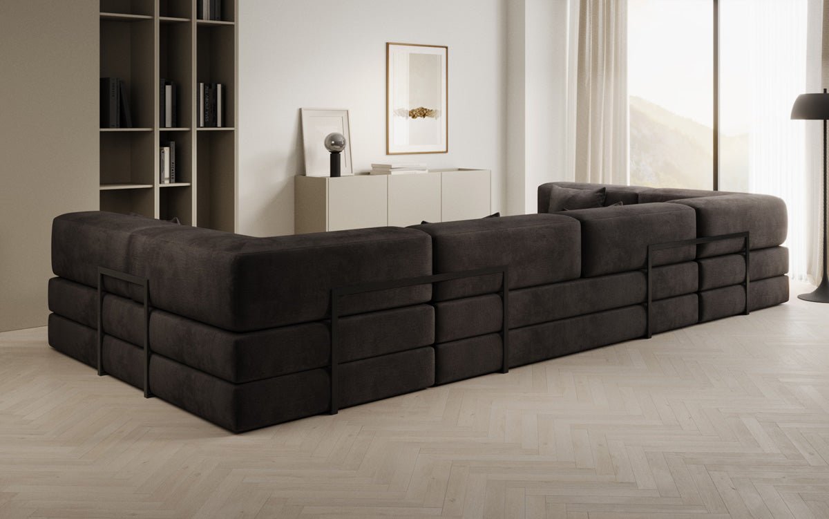 Canapé design Lazy U en Velours