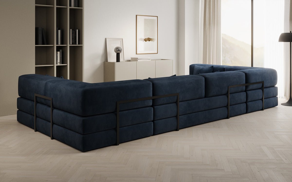 Canapé design Lazy U en Velours