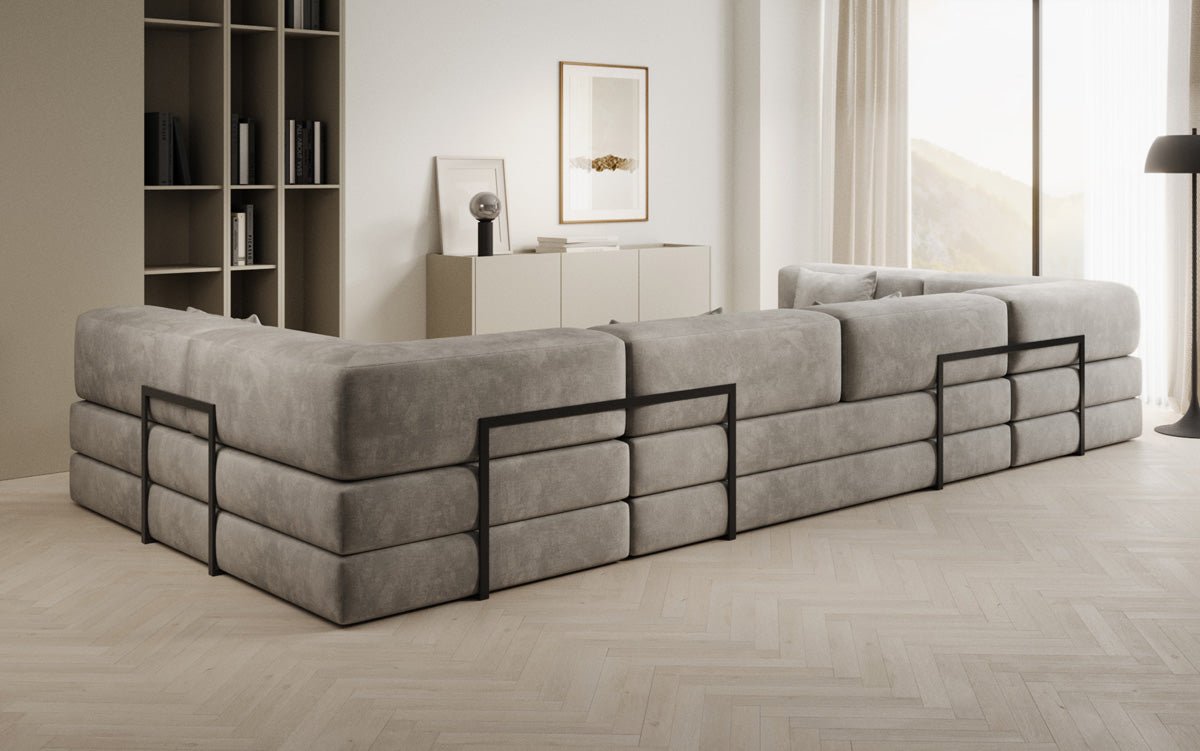 Canapé design Lazy U en Velours