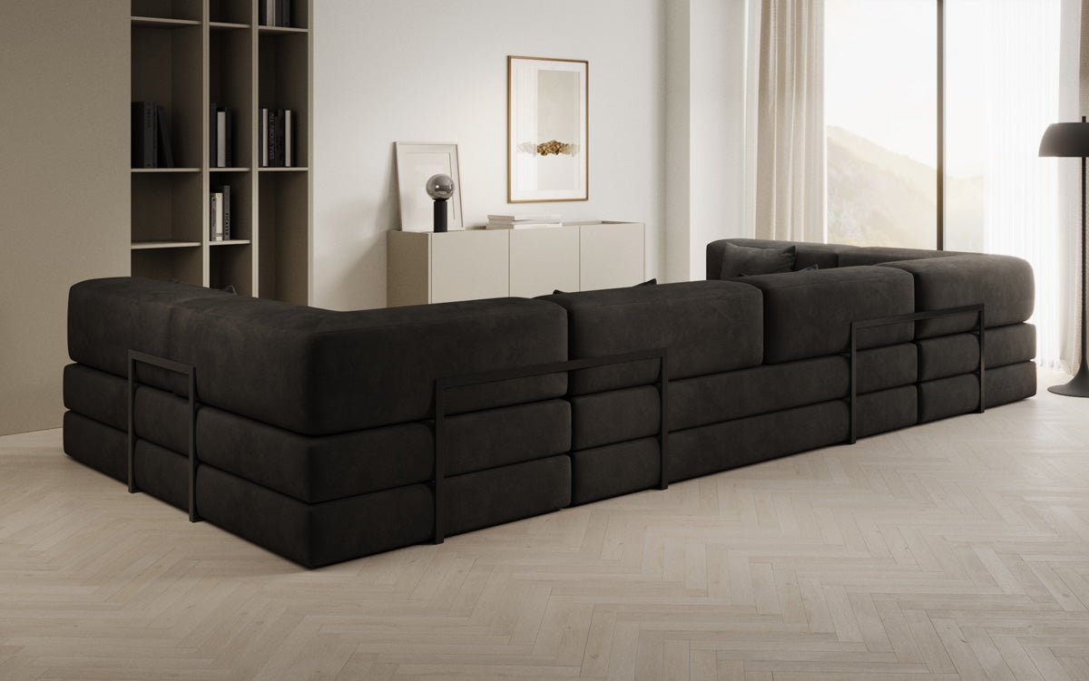 Canapé design Lazy U en Velours