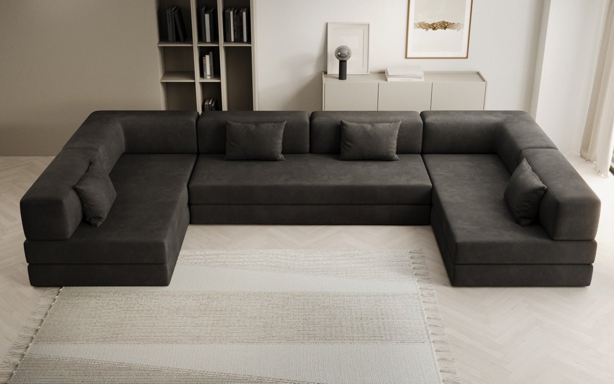 Canapé design Lazy U en Velours