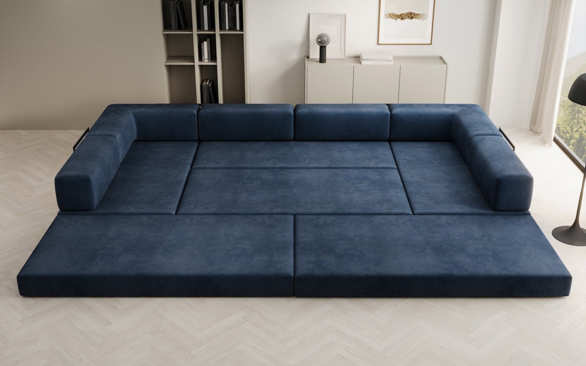 Canapé design Lazy U en Velours