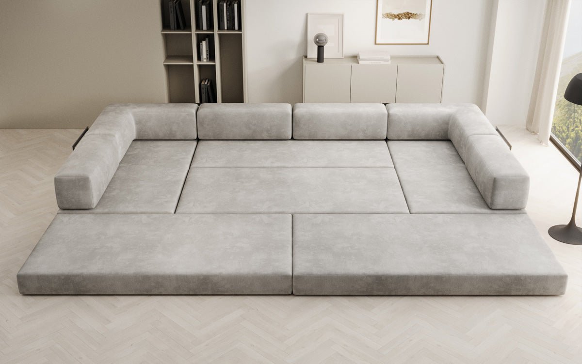 Canapé design Lazy U en Velours