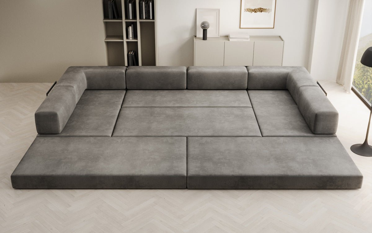 Canapé design Lazy U en Velours