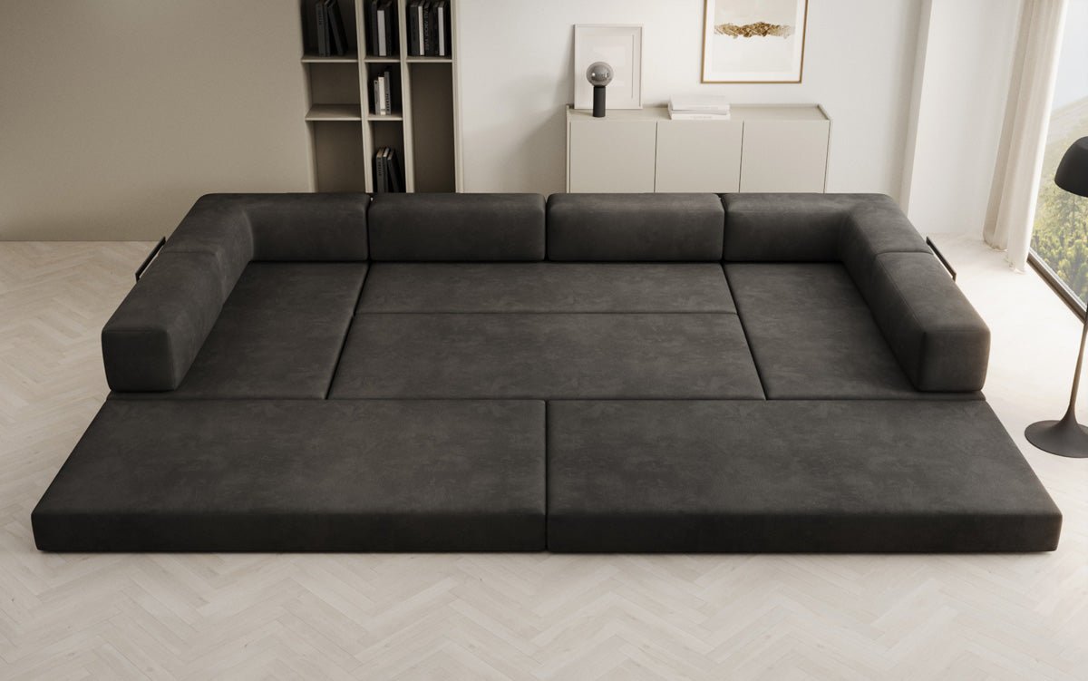 Canapé design Lazy U en Velours