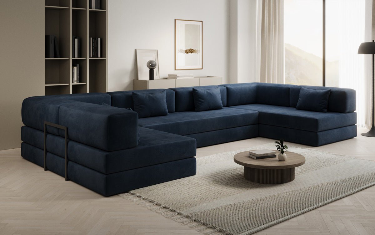 Canapé design Lazy U en Velours
