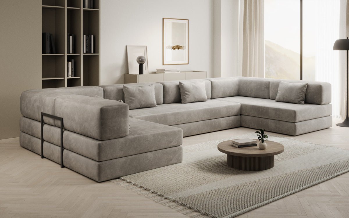 Canapé design Lazy U en Velours