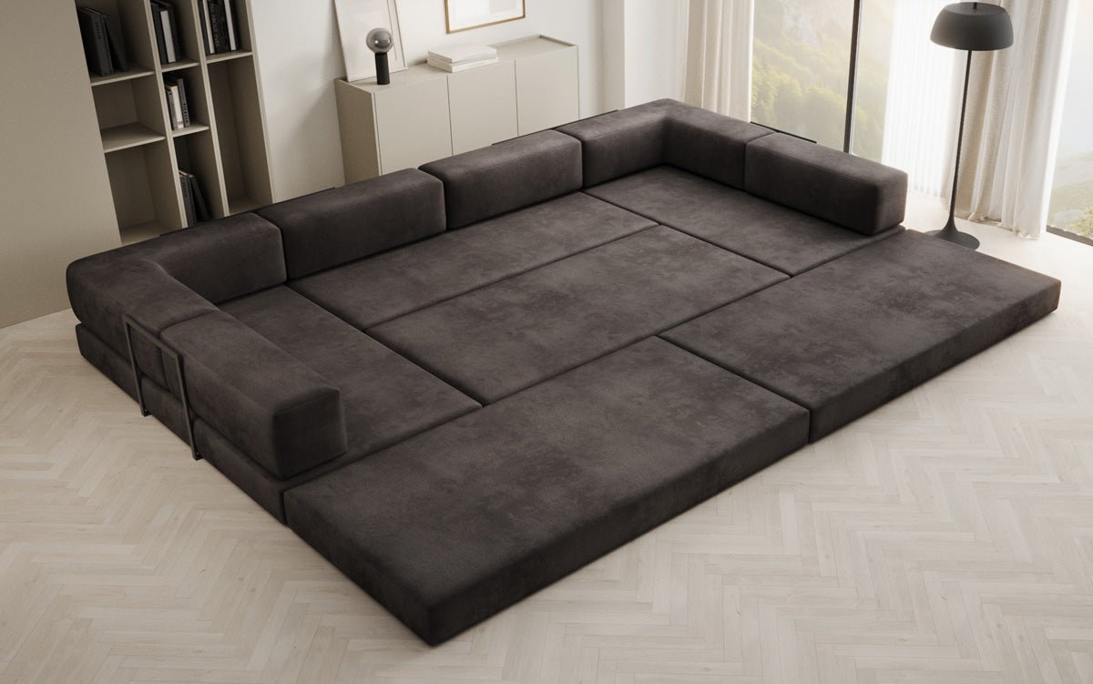 Canapé design Lazy U en Velours