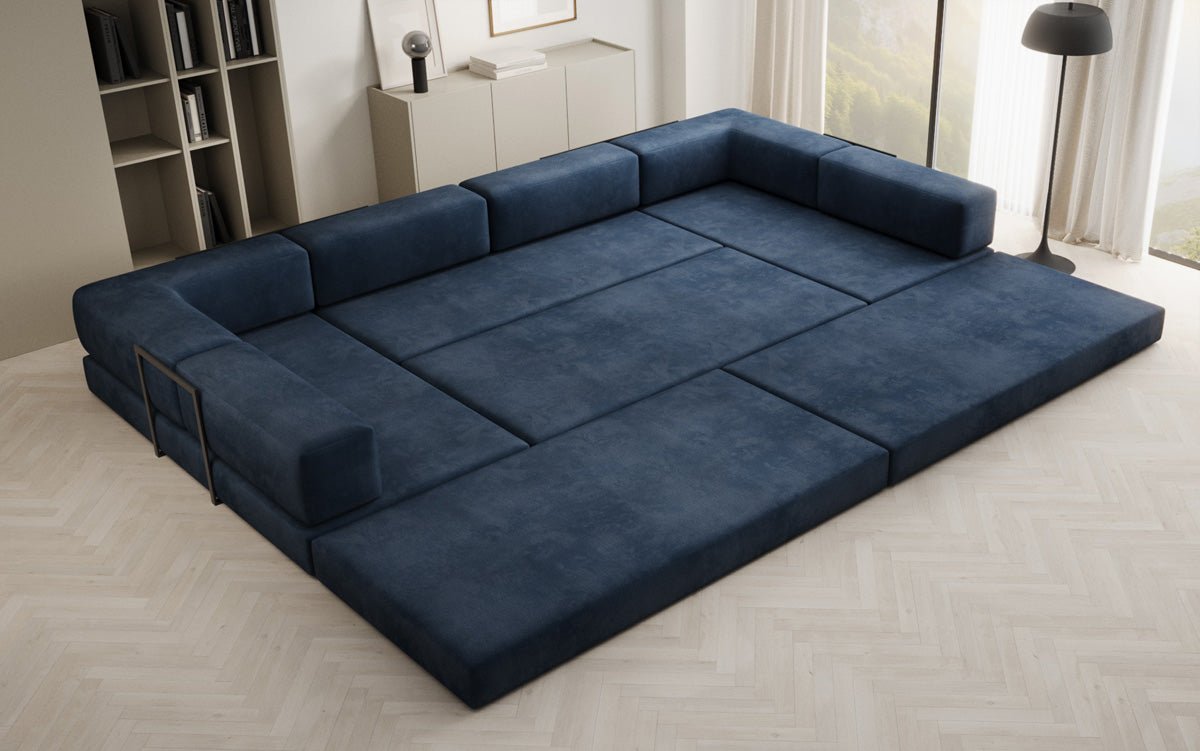 Canapé design Lazy U en Velours