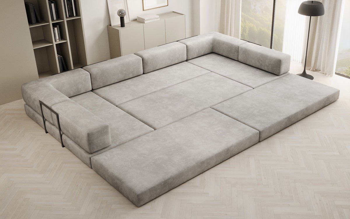 Canapé design Lazy U en Velours