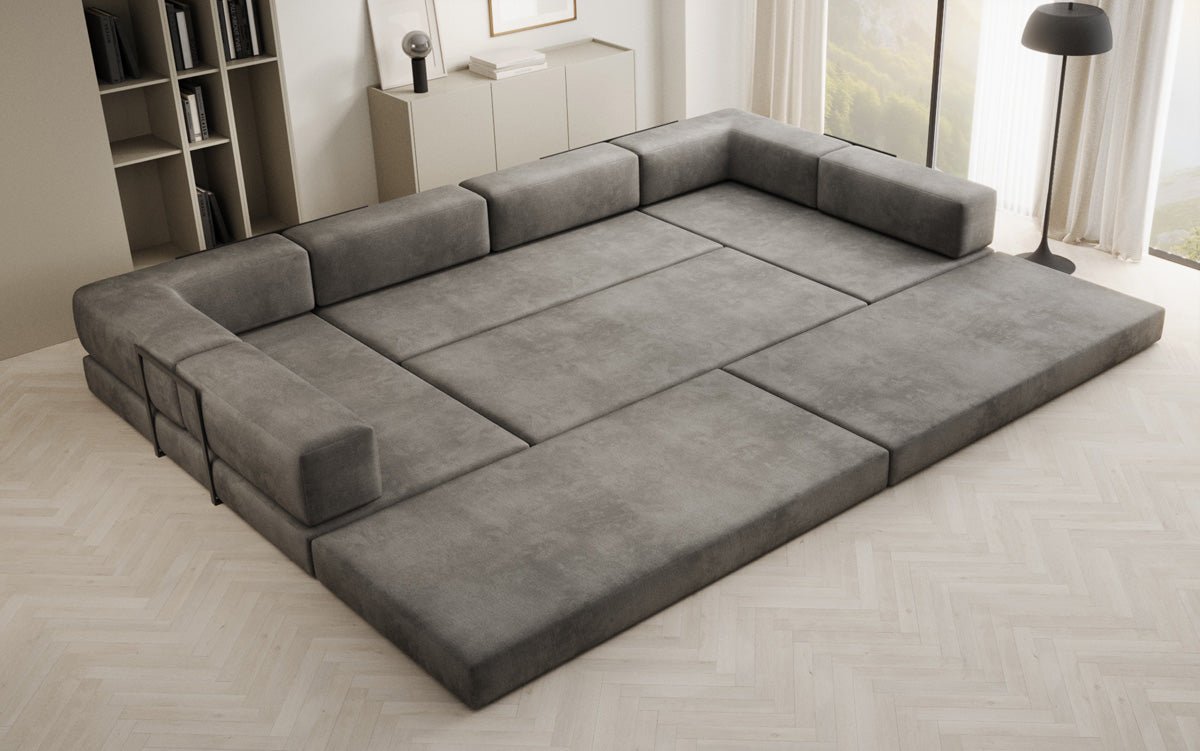Canapé design Lazy U en Velours