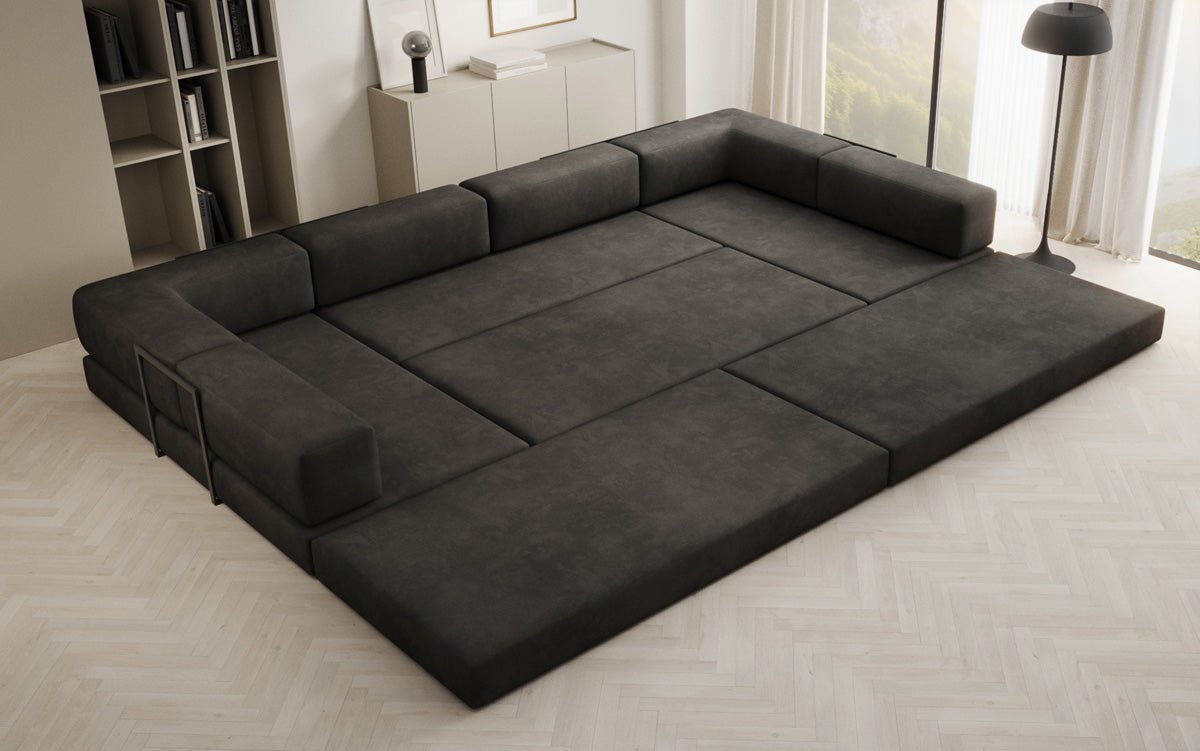 Canapé design Lazy U en Velours