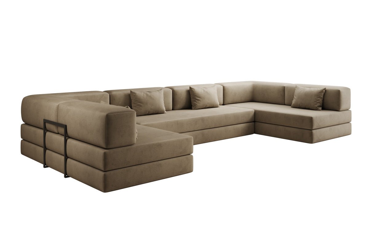 Canapé design Lazy U en Velours