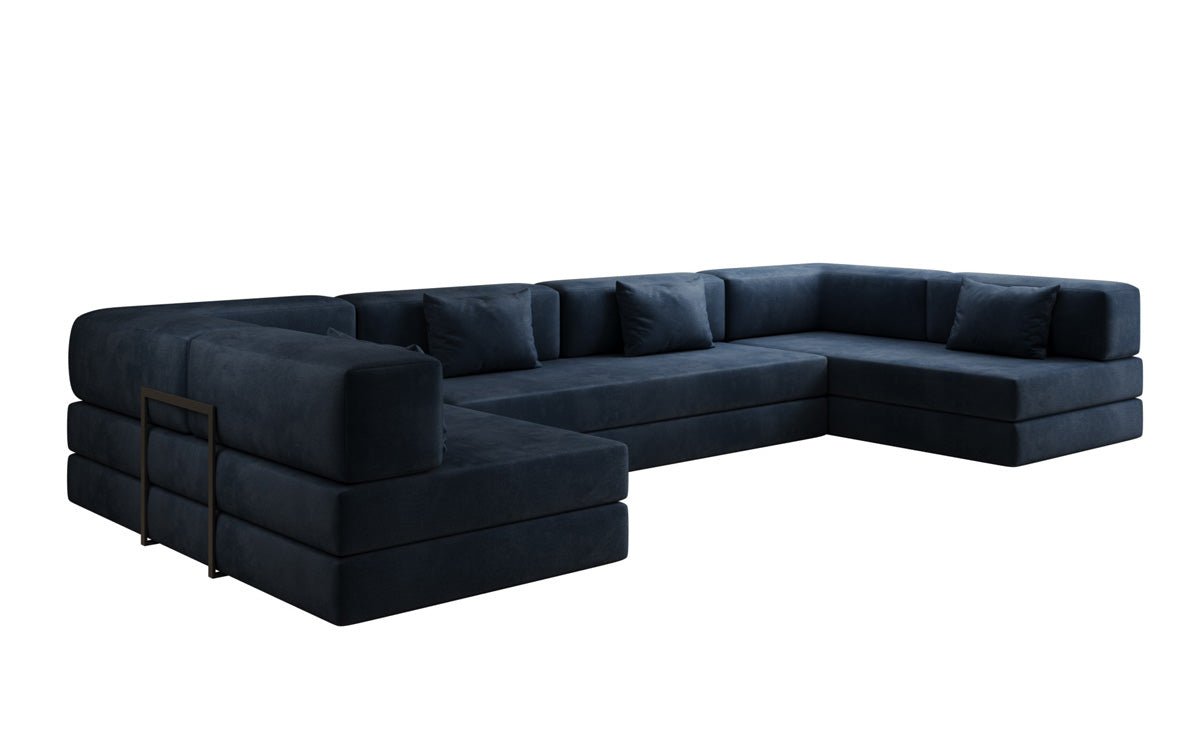 Canapé design Lazy U en Velours