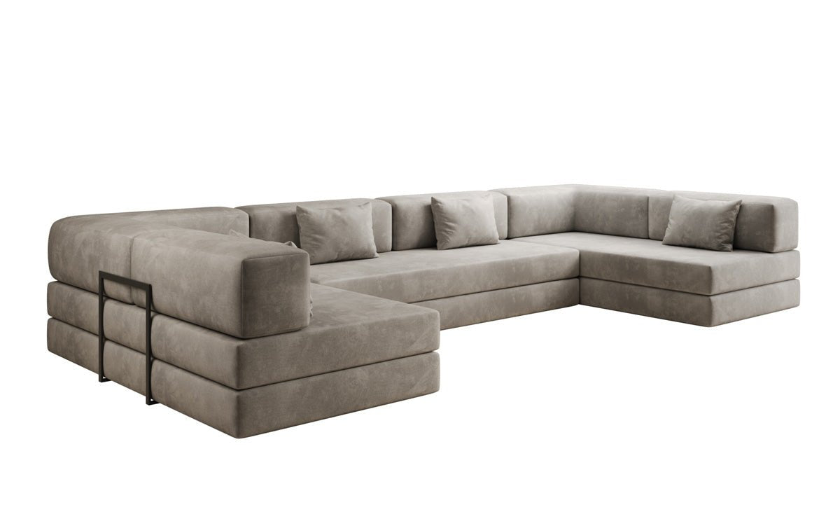 Canapé design Lazy U en Velours