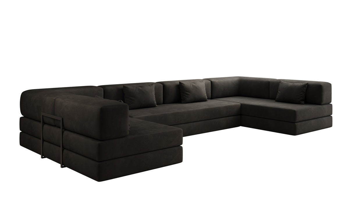 Canapé design Lazy U en Velours