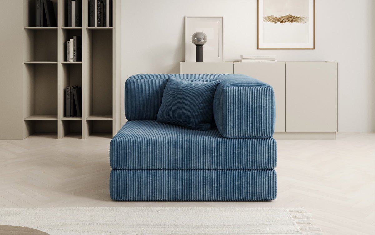 Canapé fauteuil Lazy en Côtelé