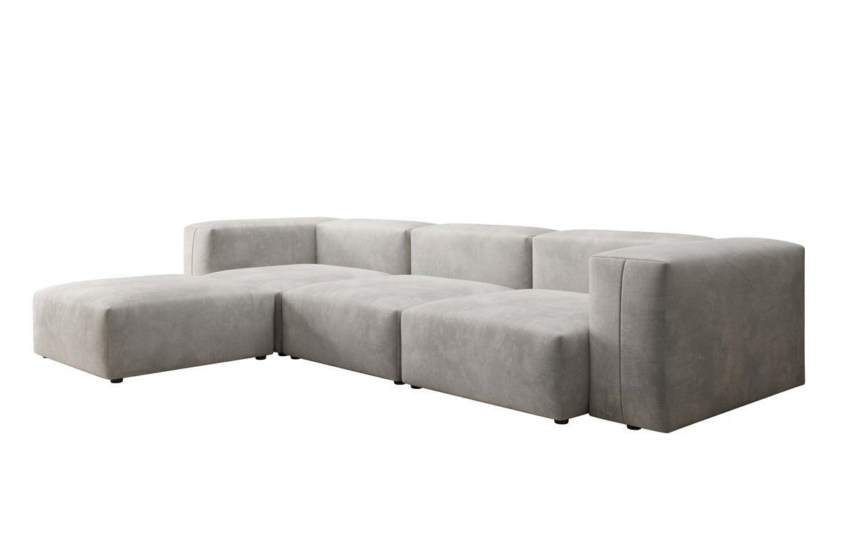 Designer L Sofa Snug in Samt