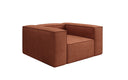 Fauteuil design Lesley en tissu texturé