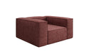 Fauteuil design Lesley en tissu texturé