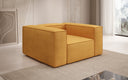 Fauteuil design Lesley en tissu texturé