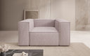 Fauteuil design Lesley en tissu texturé