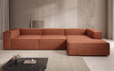 Canapé d’angle design Lesley en tissu texturé