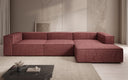 Canapé d’angle design Lesley en tissu texturé