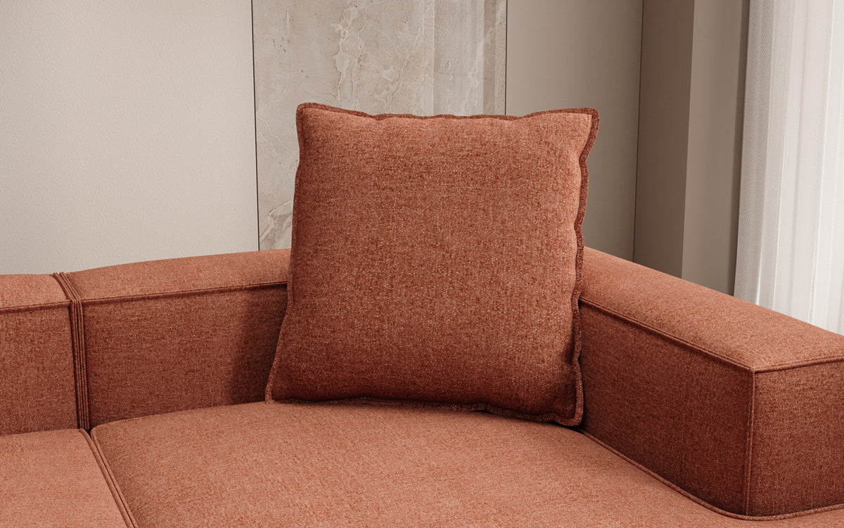 Coussin décoratif Lesley 60x60 en tissu structuré