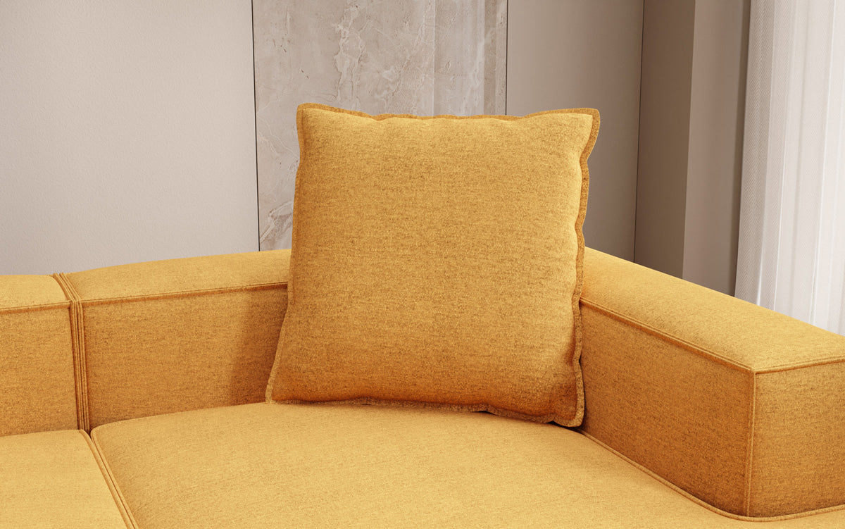 Coussin décoratif Lesley 60x60 en tissu structuré