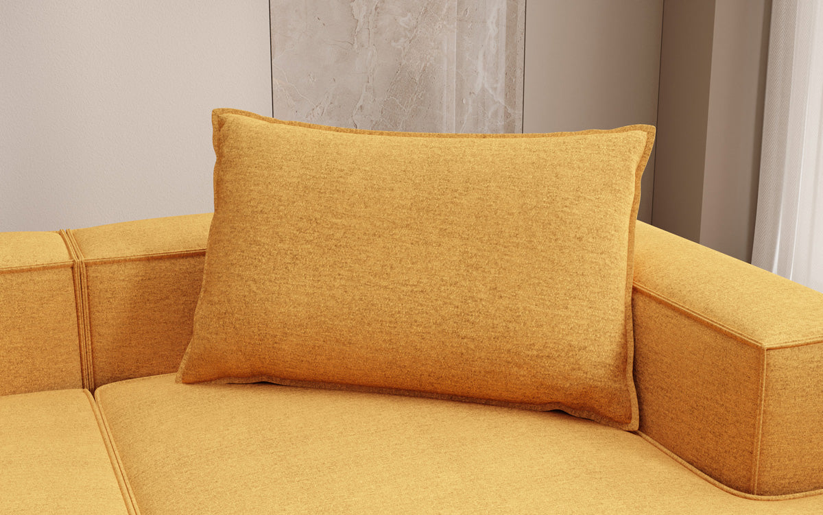 Coussin décoratif Lesley 45x80 en tissu texturé