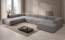 Designer Sofa Lesley U XXL in Bouclé