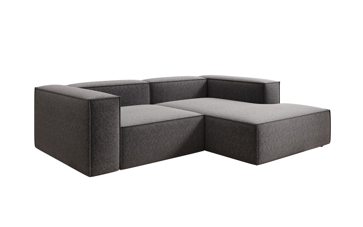 Canapé design Lesley L Mini en tissu structuré